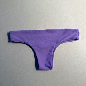 Purple Double-Lined Low Rise Bikini Bottoms — Size S/M